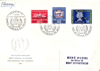 CH FDC 0694 ● - 1960